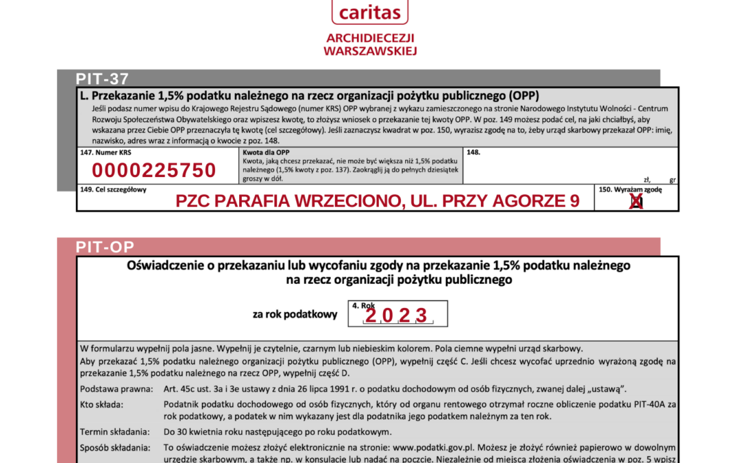 Przekaż 1,5% podatku